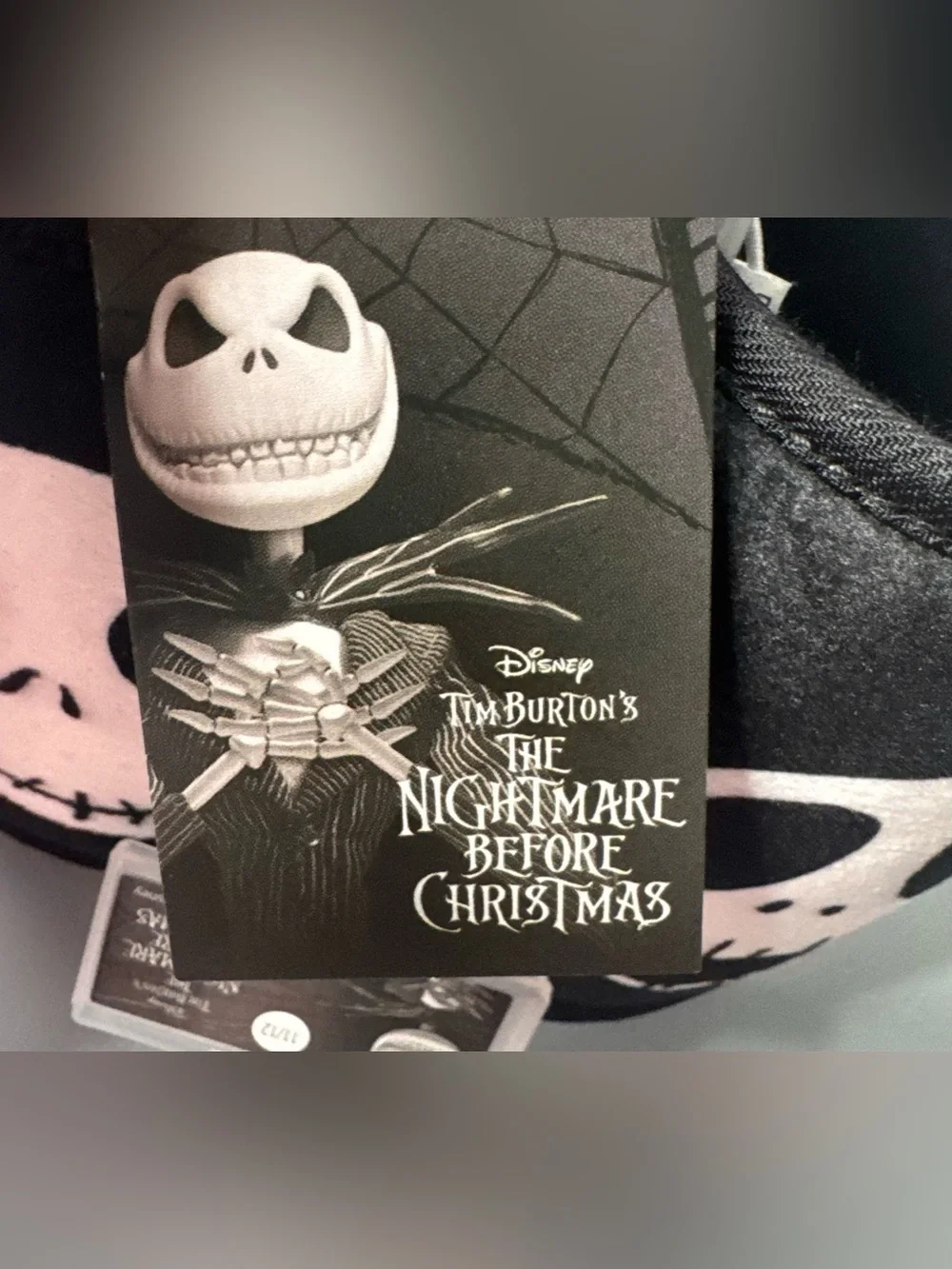 The nightmare before Christmas jack skellington slip-on sole grip slippers 11/12